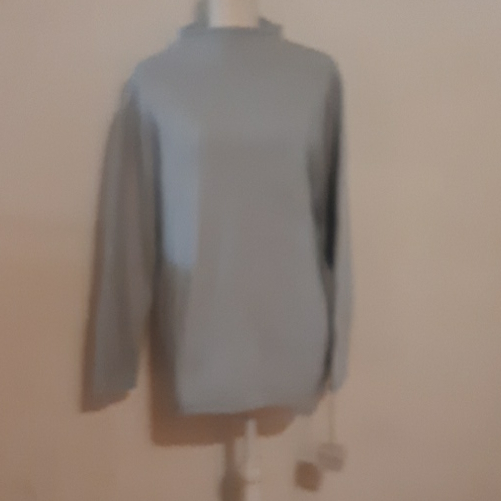 Powder blue angora/ lambswool sweater